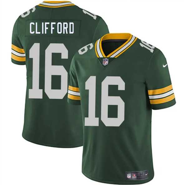 Men & Women & Youth Green Bay Packers #16 Sean Clifford Green 2025 Vapor Untouchable Limited Stitched Jersey